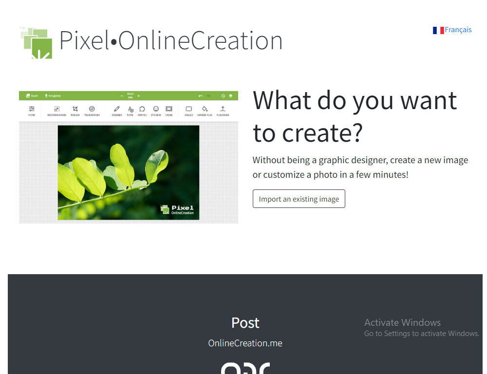 Pixel•OnlineCreation-Images-editor